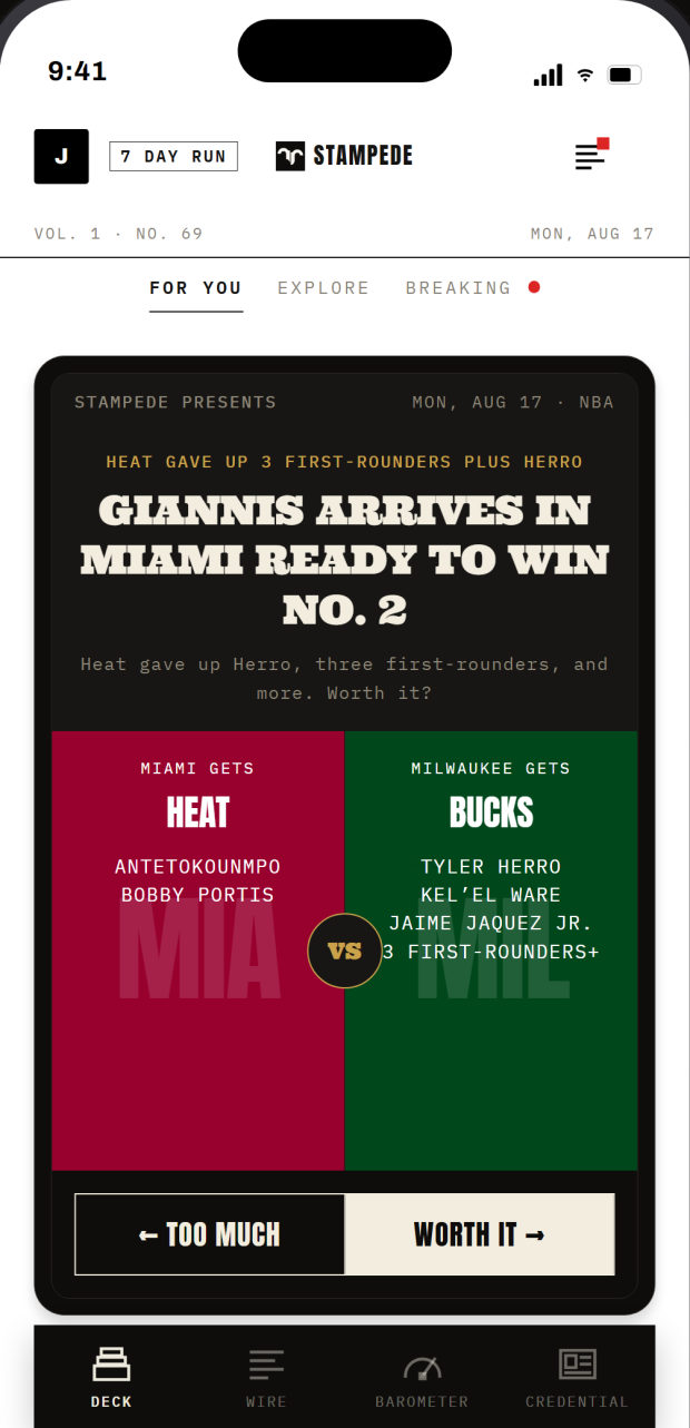 The Bout — Two clubs, two corners. Pick the winner and stand behind it.
